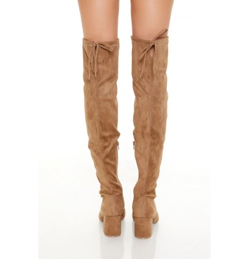 Faux Suede Over-the-Knee Boots Faux Suede Over-the-Knee Boots
