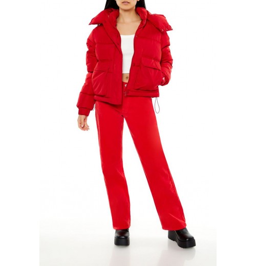 Hooded Drawstring Puffer Jacket Hooded Drawstring Puffer Jacket
