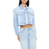 Denim Cropped Trucker Jacket Denim Cropped Trucker Jacket