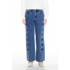 Heart Embroidered High-Rise Jeans Heart Embroidered High-Rise Jeans