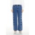 Heart Embroidered High-Rise Jeans
