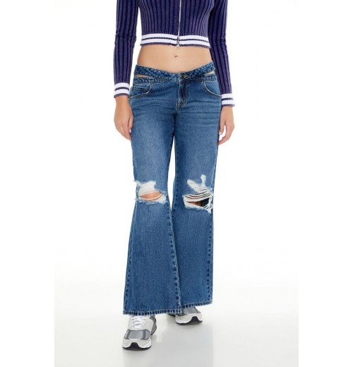 Cutout Low-Rise Baggy Jeans Cutout Low-Rise Baggy Jeans