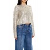 Metallic Cable Knit Sweater