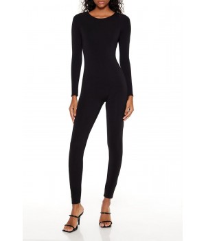Fitted Open-Back Jumpsuit