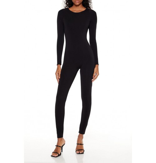 Fitted Open-Back Jumpsuit Fitted Open-Back Jumpsuit