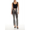Metallic Mid-Rise Flare Leggings Metallic Mid-Rise Flare Leggings