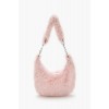 Faux Fur Crescent Shoulder Bag Faux Fur Crescent Shoulder Bag