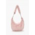 Faux Fur Crescent Shoulder Bag