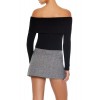 Ribbed Off-the-Shoulder Sweater Ribbed Off-the-Shoulder Sweater