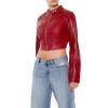 Two-Tone Cropped Moto Jacket Two-Tone Cropped Moto Jacket