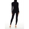 Fitted Mock Neck Jumpsuit Fitted Mock Neck Jumpsuit