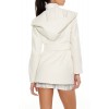 Hooded Tie-Waist Wrap Coat Hooded Tie-Waist Wrap Coat