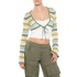 Striped Crochet Shrug Sweater