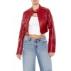 Two-Tone Cropped Moto Jacket Two-Tone Cropped Moto Jacket