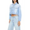 Denim Cropped Trucker Jacket Denim Cropped Trucker Jacket