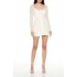 Embroidered Sweetheart Mini Dress