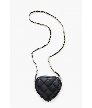 Quilted Heart Crossbody Bag