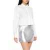 Rhinestone Cropped Peplum Shirt Rhinestone Cropped Peplum Shirt