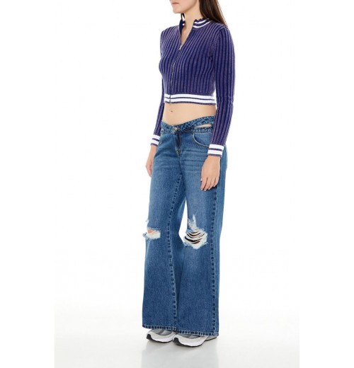 Cutout Low-Rise Baggy Jeans Cutout Low-Rise Baggy Jeans