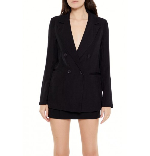 Plunging Double-Breasted Blazer Plunging Double-Breasted Blazer