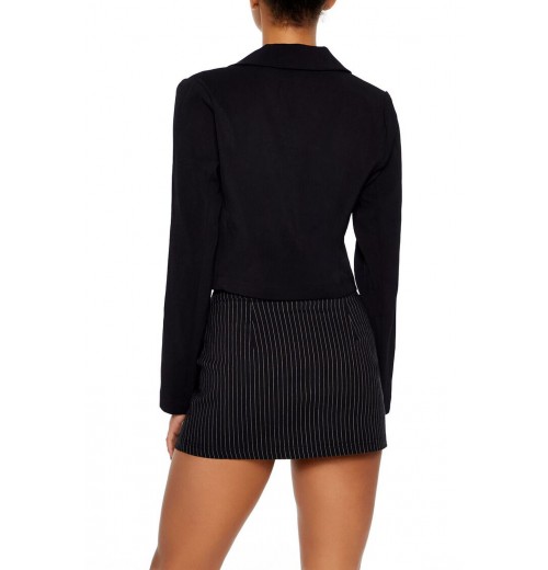 Double-Breasted Cropped Blazer Double-Breasted Cropped Blazer