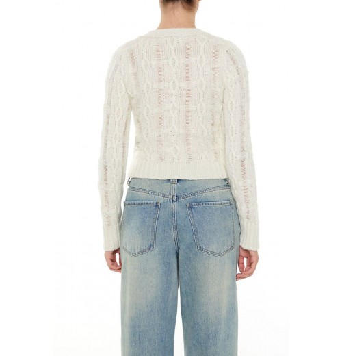Crossover Cable Knit Sweater Crossover Cable Knit Sweater