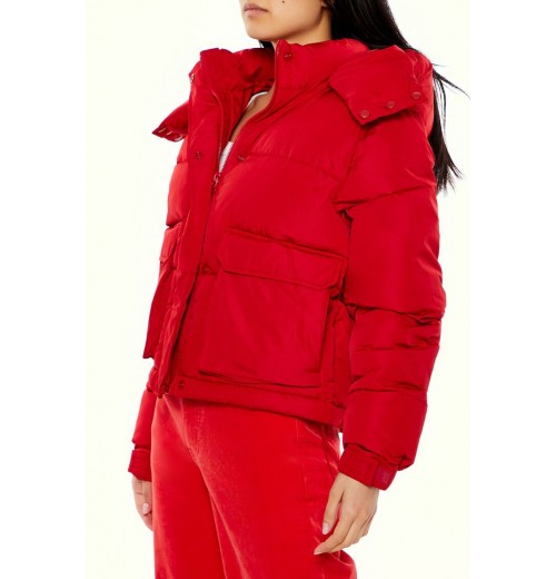 Hooded Drawstring Puffer Jacket Hooded Drawstring Puffer Jacket