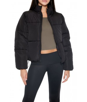 Channel-Stitched Puffer Jacket