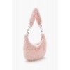 Faux Fur Crescent Shoulder Bag Faux Fur Crescent Shoulder Bag