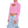 Heart Cutout Turtleneck Sweater Heart Cutout Turtleneck Sweater