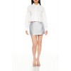 Rhinestone Cropped Peplum Shirt Rhinestone Cropped Peplum Shirt