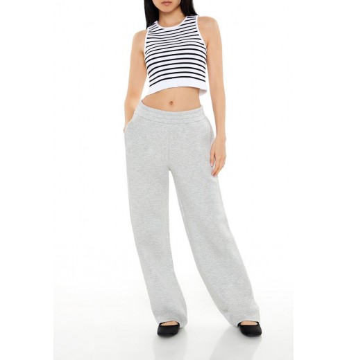 High-Rise Wide-Leg Sweatpants High-Rise Wide-Leg Sweatpants