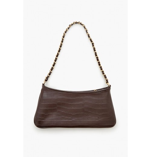 Faux Croc Baguette Bag Faux Croc Baguette Bag