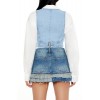 Denim Cropped Vest Denim Cropped Vest