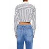 Striped Twist-Front Crop Top Striped Twist-Front Crop Top