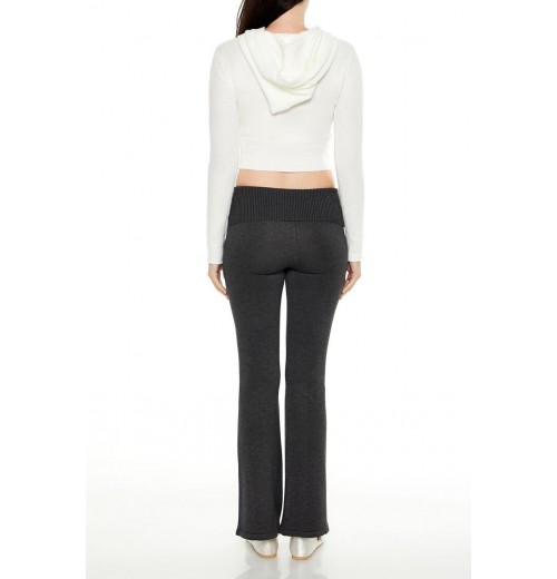 Sweater-Knit Foldover Flare Pants Sweater-Knit Foldover Flare Pants